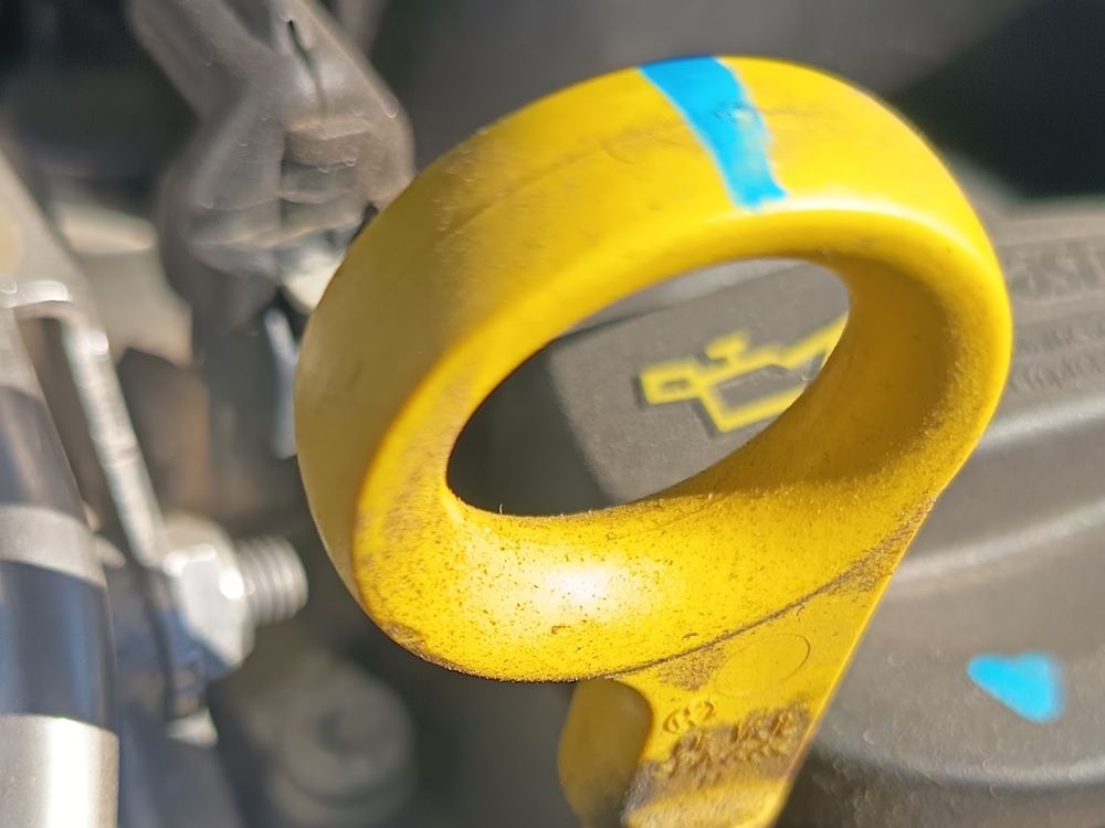 Revisión de la varilla de aceite del motor